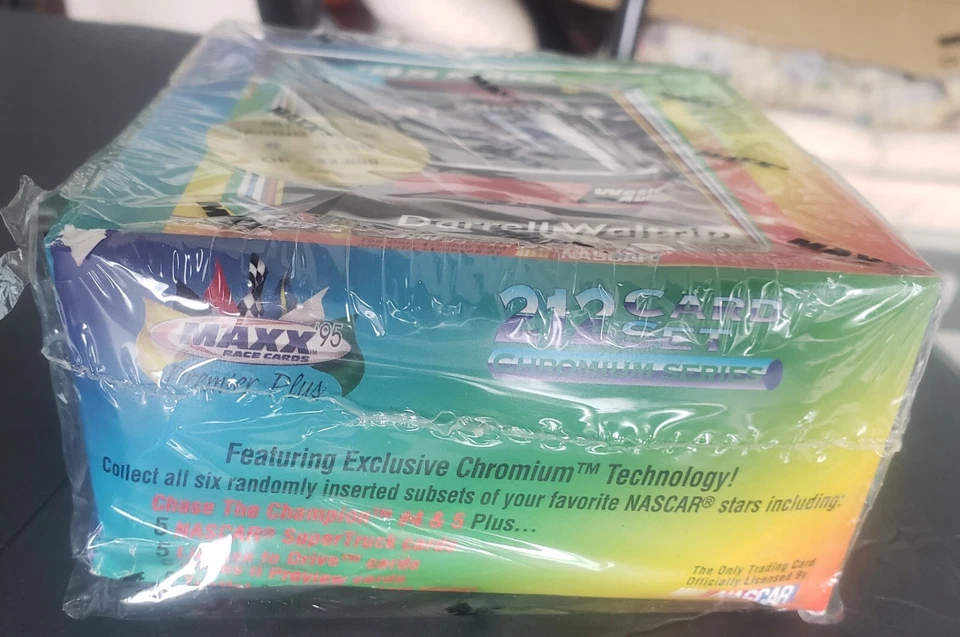 NEW FACTORY SEALED 1995 MAXX RACING NASCAR CARD BOX 24 PACKS SP CHROMIUM SERIES - Image 4 of 4