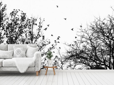 3D Black Branches ZHUA15533 Wallpaper Wall Murals Removable Self-adhesive Amy