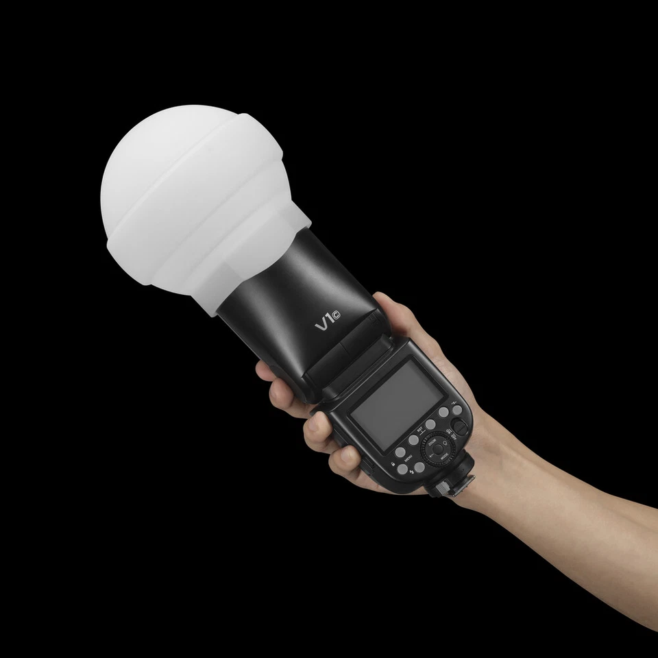 Godox V1 V1-C V1-N V1-S TTL Round Head Flash With AK-R22 Diffusion Dome Kit - Image 4 of 4