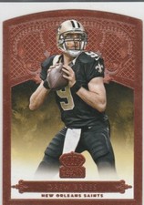 DREW BREES New Orleans Saints 2015 CROWN ROYALE DIE-CUT Premium Football Card