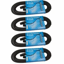 4PACK 25 Foot ft 3Pin XLR Male To Female DMX512 LED Light Lighting Data Transfer