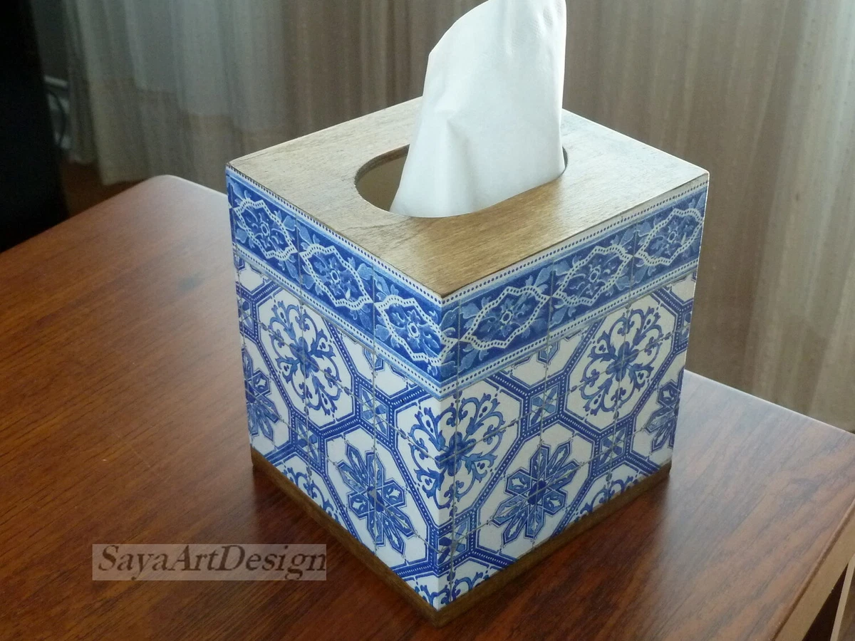 Cube tissue box holder sale