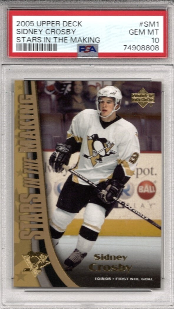 2005 Upper Deck Sidney Crosby Stars in the Making Rookie PSA 10 GEM MINT..HOT