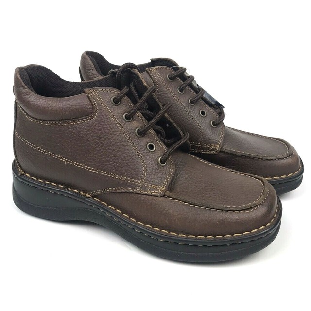 New Thom McAn Womens Leather Boots Size 8 Brown Lace Up | eBay