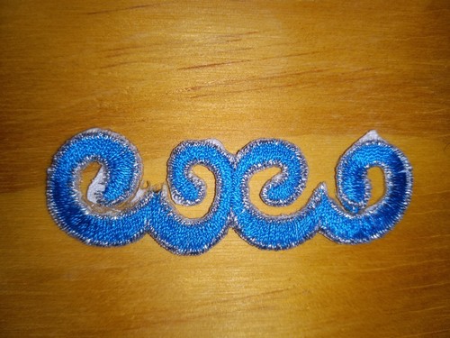 Nuevo Lote de Dos Parches: Juego de Parches de Diseño Técnico en Forma de Serpiente Azul y Verde (2) - Imagen 2 de 3