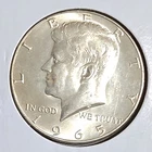 1965 . BU Kennedy Silver Half Dollar Coin,  25C Combined Shipping