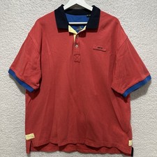 Orvis Polo Shirt Mens Size XL Salmon Pique Knit Short Sleeve Fishing Fly Logo