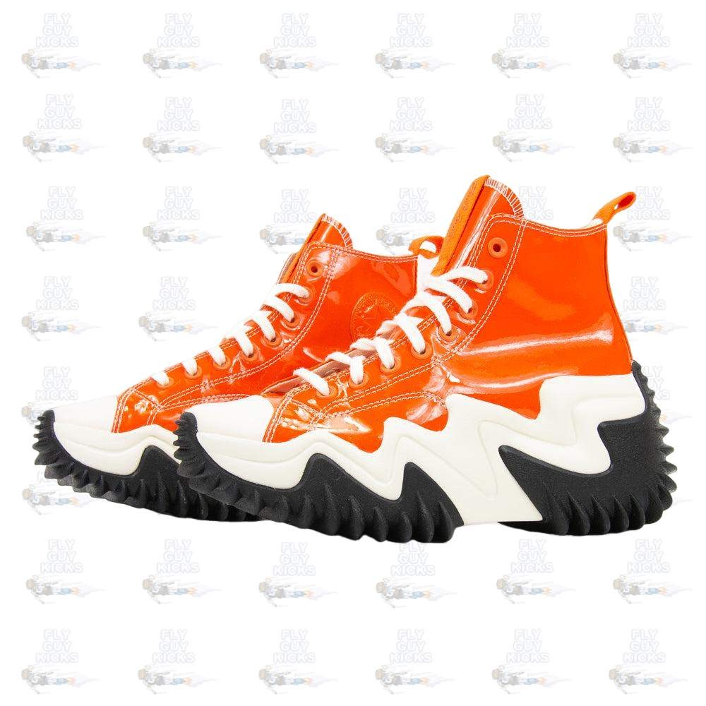 Converse Run Star Motion Hi Sneaker in Bold Mandarin Black White
