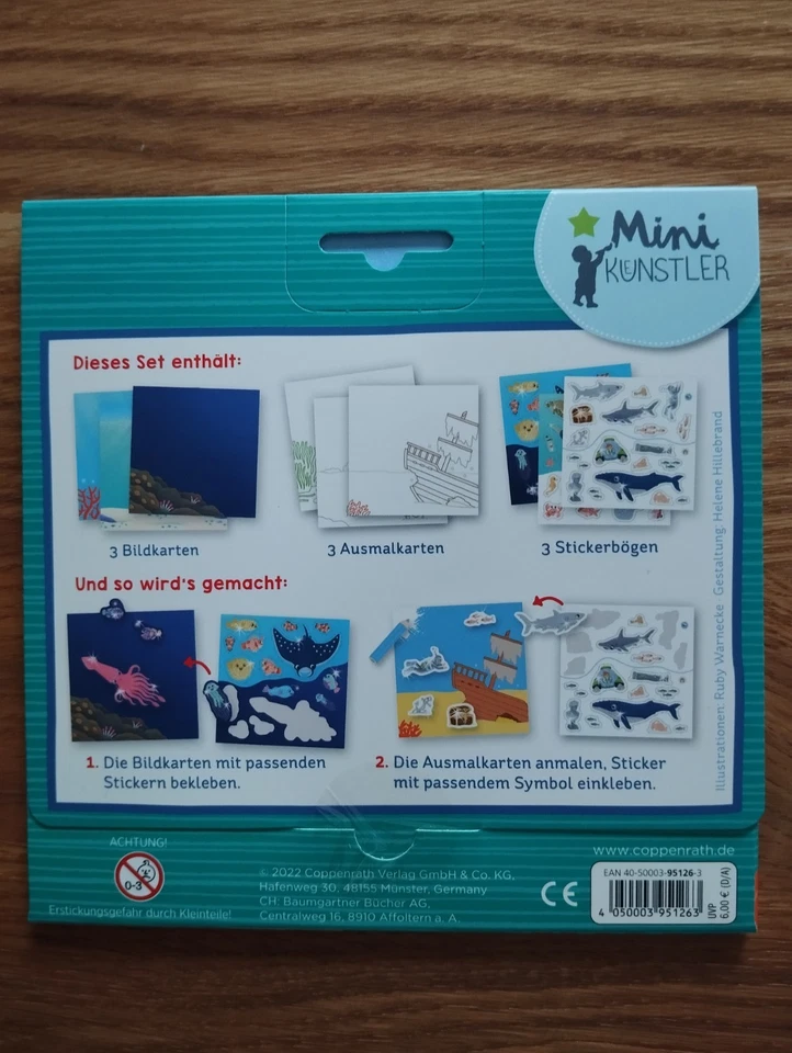 *** Meine Mini-Stickerwelt Glitzer-Ozeane  - Coppenrath *** - Bild 2 von 2