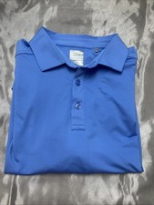 Callaway Mens Golf Short Sleeve Polo Shirt Magnetic Blue Large Opti Dri Stretch