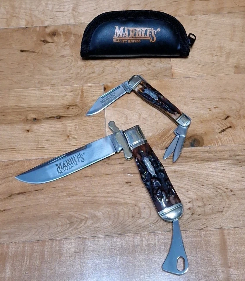 NAVAJA DE BOLSILLO MARBLES SAFETY FOLDEUNG MR204 CON NAVAJA EXTRA COMO NUEVA Foto 2 de 4