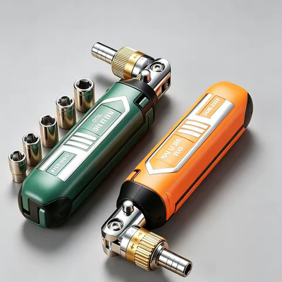 14 in 1 Multi-Function Rotary Ratchet Screwdriver Set Magnetic Bit Kit Portable 