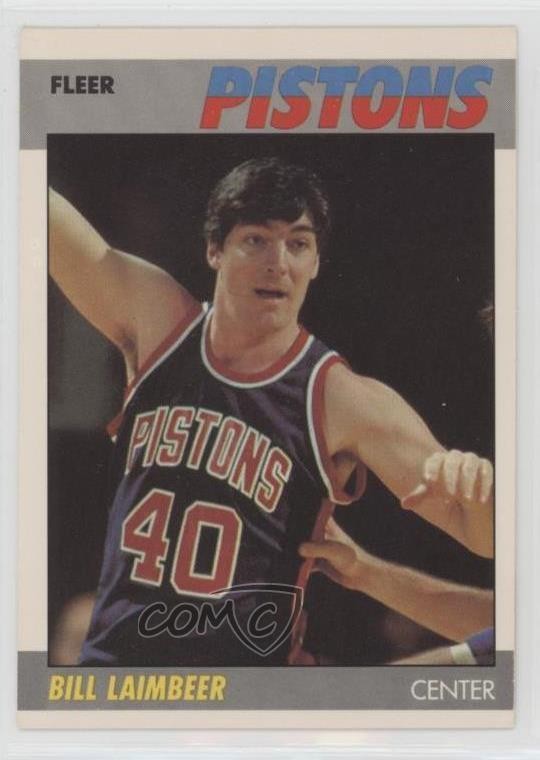 1987-88 Fleer Bill Laimbeer #61 1p8
