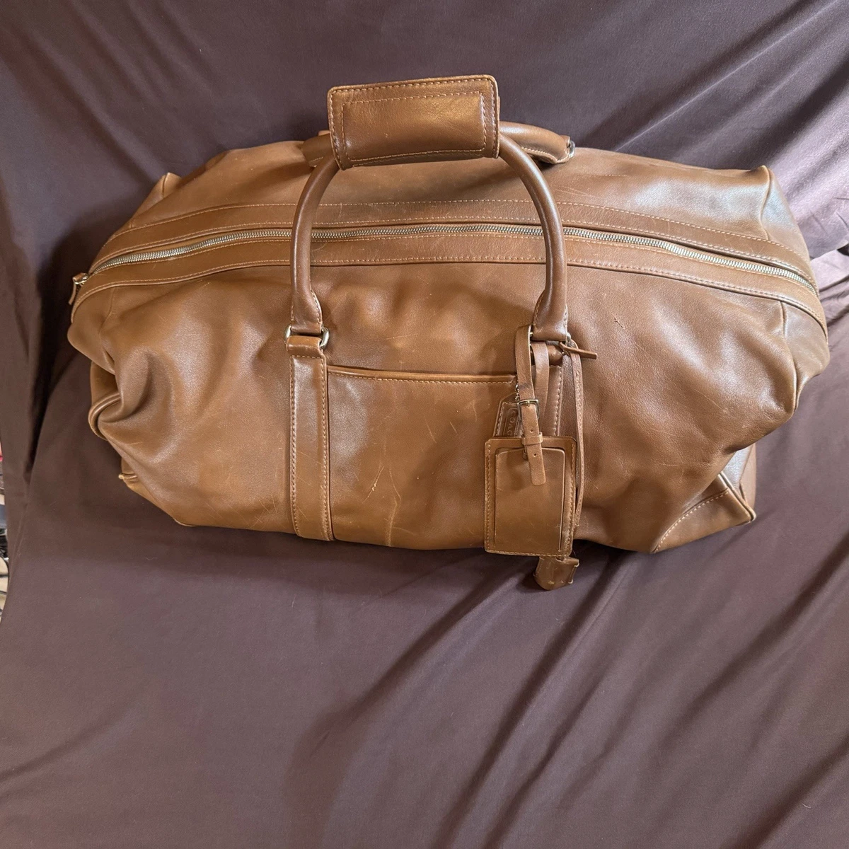 Coach Leather Duffle Bags for sale - eBay