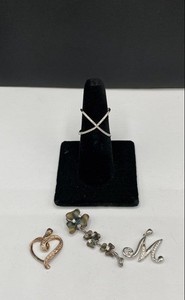925 Sterling Silver Pendant & Ring 4PC Bundle 10.6 g