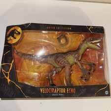 New Jurassic World Amber Collection Velociraptor Echo Raptor Jurassic Park 6  