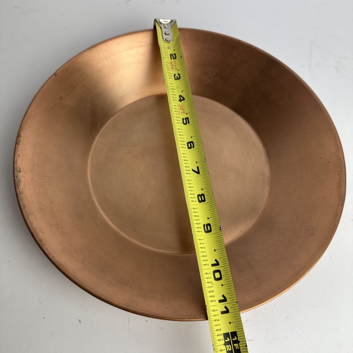 Gold Mining Pan Copper & Metal Collectible 11.25” across by 1.75