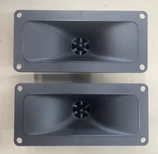 Old School Piezo Horn Tweeter, 2 5/8" x 5 5/8", Pair, NOS