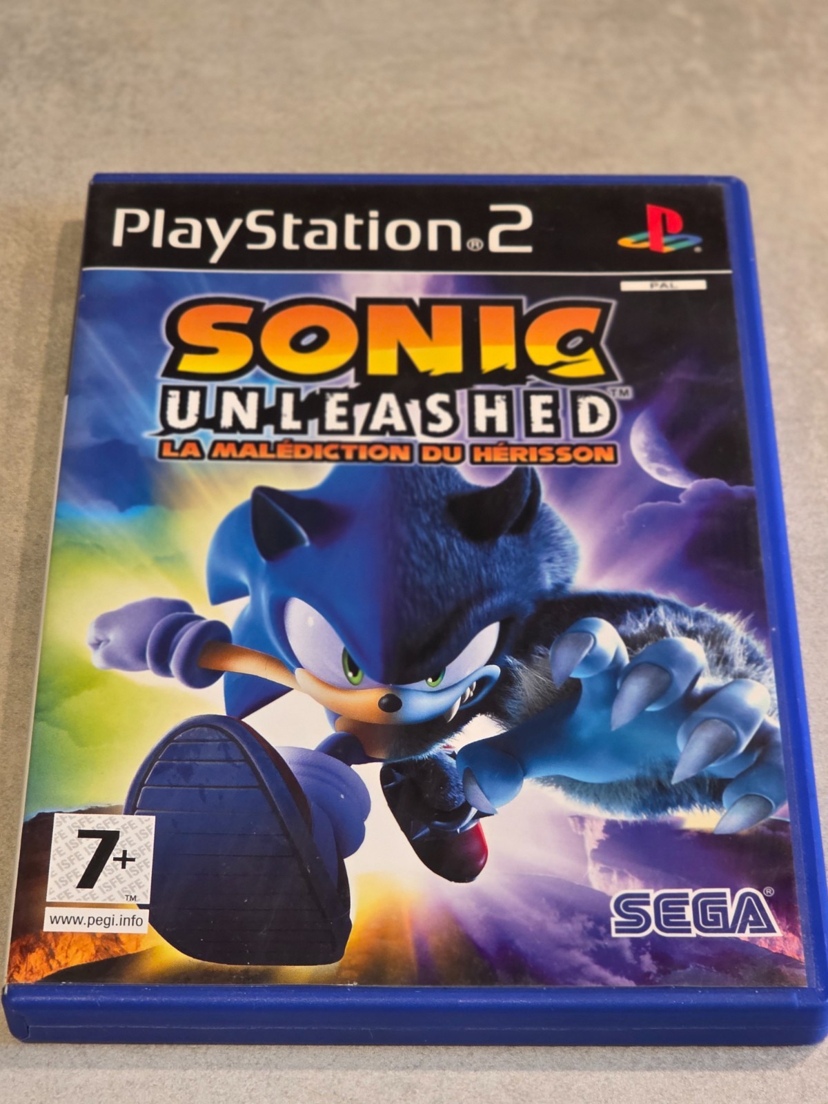 SONIC UNLEASHED LA MALEDICTION DU HERISSON SONY PS2 PLAYSTATION 2