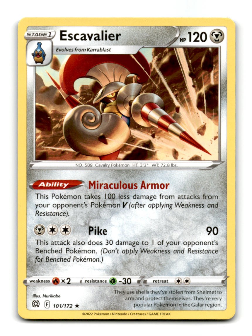 Escavalier 101/172 Brilliant Stars Pokemon ~A2-593
