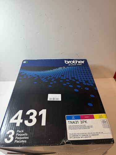 Genuine Brother TN431 3 Pack Standard-Yield Toner Cartridges Cyan Magenta Yellow - 第 1/3 張圖片