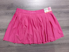Tretorn Athletic Skort Adult Womens Medium French Fuchsia Pleated Tennis Skirt