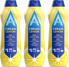 Astonish Multipurpose Cream Cleaner, Lemon Fresh Scent, 3 X 500Ml 5.41 per litre
