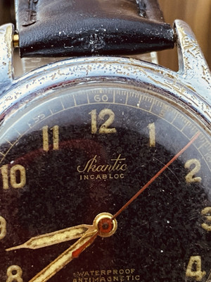 Vintage WWII Skantic rare 1940s vintage Mechanical Swiss Men watch