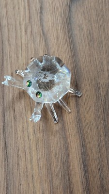Swarovski Crystal Mini Iris Arc Charmer Crab Figurine Vintage Retired