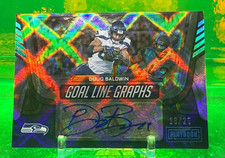 #19/25 2022 AUTO Doug Baldwin Playbook PLATINUM Goal Line Graphs WR SEAHAWKS