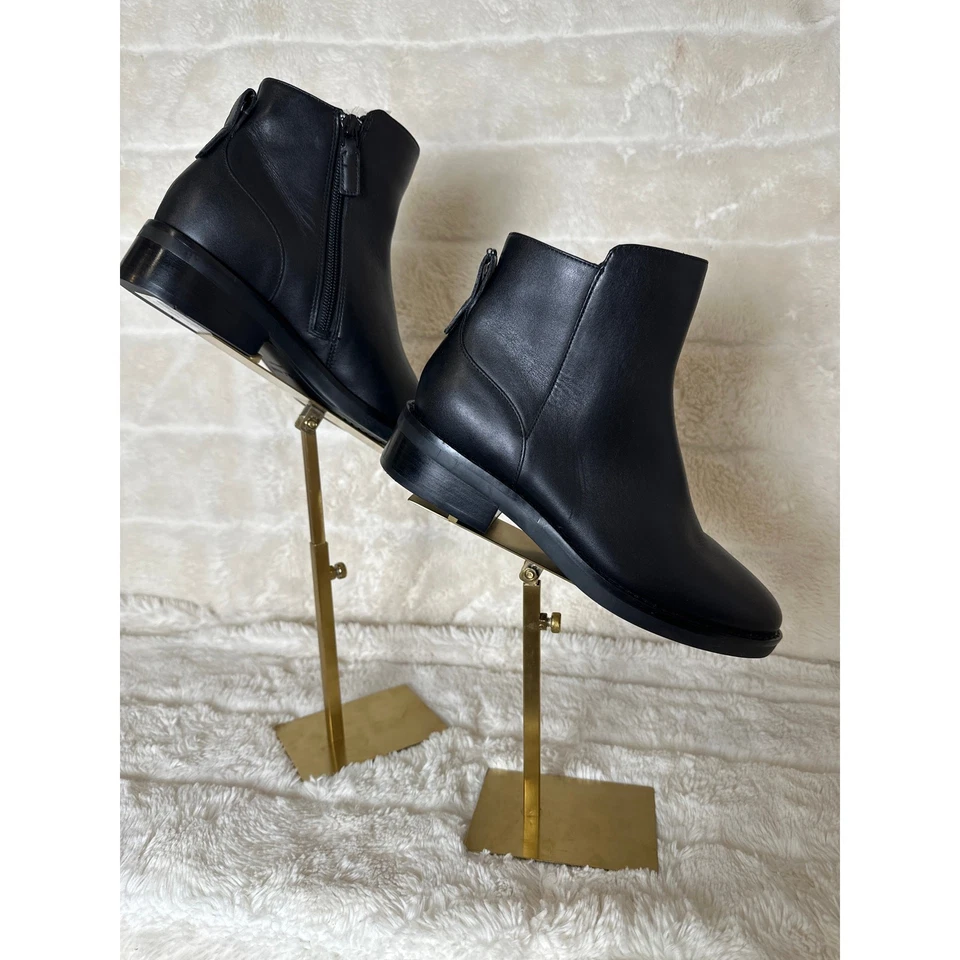 Bota Chelsea Cole Haan 6 B River Cuero Impermeable Negra Cuero Flexible Foto 2 de 4