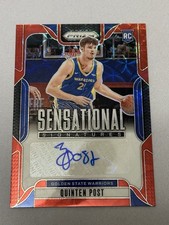2024-25 Panini Prizm Choice Sensational Signatures Quinten Post RC Auto Warriors