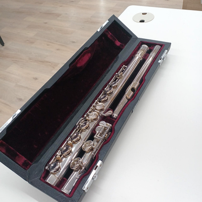 YAMAHA YFL-63 Flute Silver E mechanism Used with Hard Case | eBay
