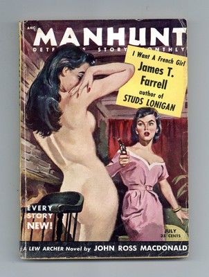 Manhunt Magazine Vol. 2 #5 VG 1954