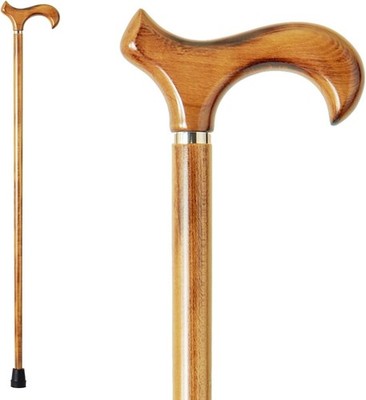 GUYUE Handmade Wooden Walking Cane for Men and Women Ergonomic Wood Cane for ...