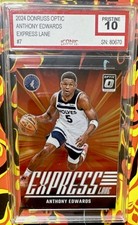 Anthony Edwards Panini 2024-25 Donruss Optic Express Lane Insert #7 Timberwolves