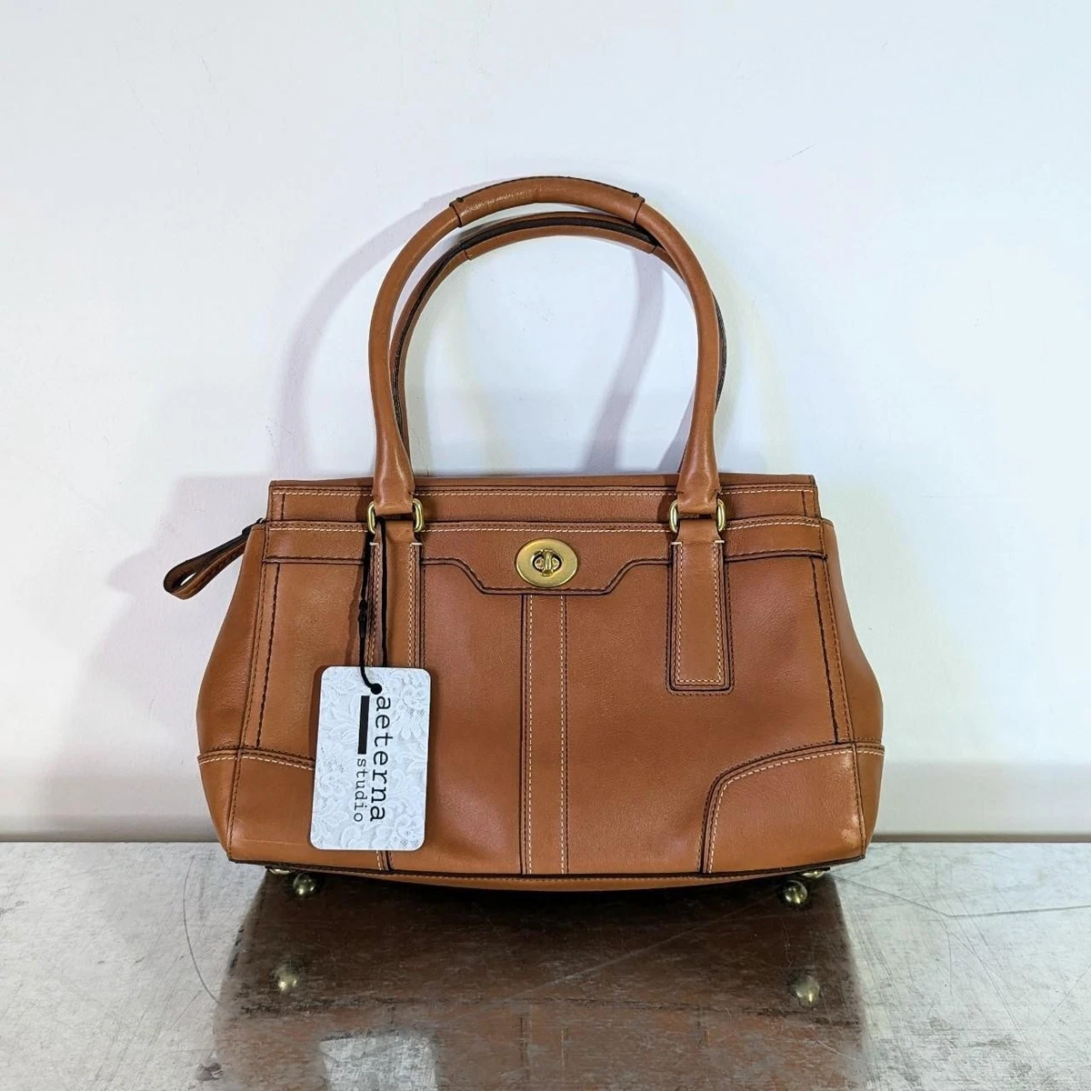 Coach Hampton Turn Lock Satchel/Top Handle Bag Handbags & Bags for