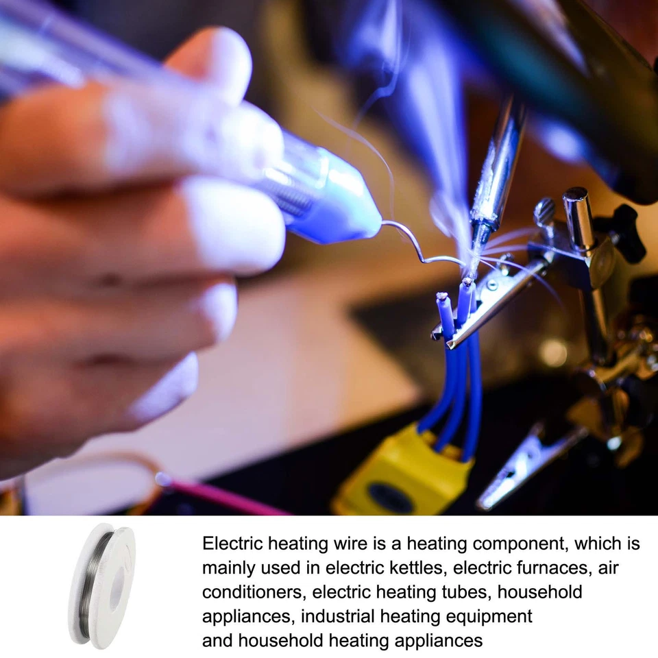 Heating Element Coil Iron-Chromium-Aluminum Alloy Heat Resistance 34 Gauge/33ft Foto 3 de 4