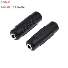 1pc Stereo 3.5mm Aux Female to Female 1/8" Jack Audio Coupler Adapter Converter