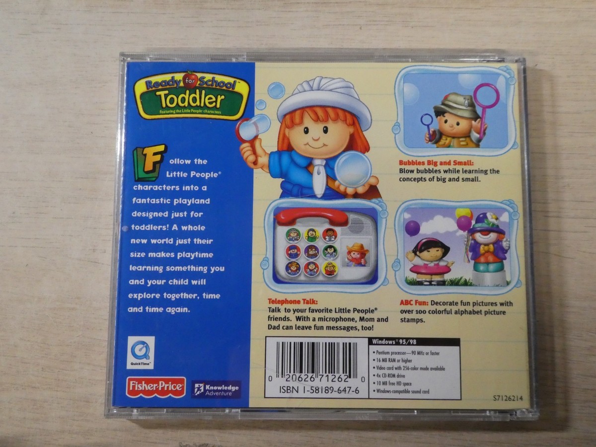 Fisher Price Ready for School Toddler PC CD Rom Little People