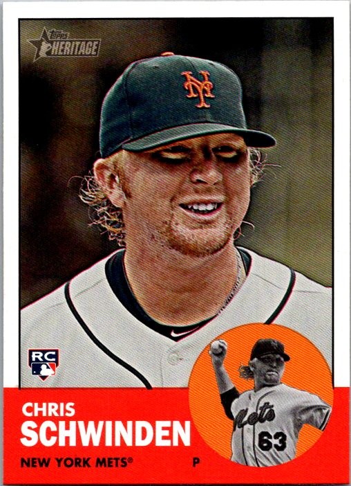 2012 Topps Heritage #204 Chris Schwinden