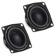 DWEII 2Pcs 2" 2inch 4Ohm 10W Full Range Audio Speaker Stereo Woofer Loudspeaker