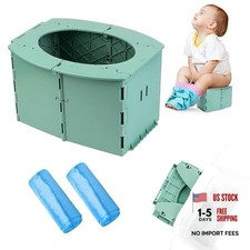 Travel Potty for Car  Travel Potty for Kids  Portable Potty for Grass green