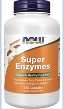 NOW Foods Super Enzymes - 180 Capsules Exp: 2027