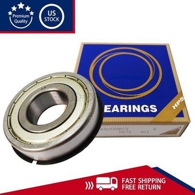 NEW For NSK 6307 ZNR C3 Snap Ring Deep Groove Ball Bearing 35x80x21mm US