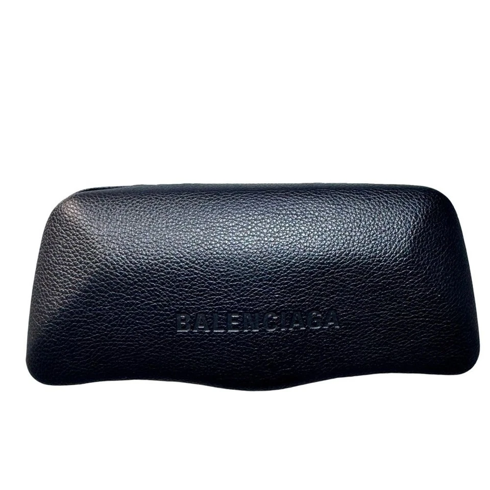 Balenciaga Textured Black Eyewear Case & Polish Cloth – Authentic - Image 2 of 4