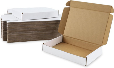 7X5X1'' 50 Pack Corrugated Cardboard Boxes Small Shipping Box for Packaging Small