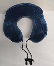 Memory Foam Travel Neck Pillow With Earplugs  Eye Mask