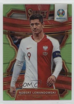 2020 Select UEFA Euro Preview Neon Green Prizm /149 Robert Lewandowski #23 1d59