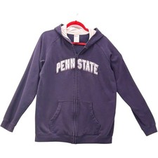 Penn State Full Zip Sweatshirt Hoodie 18/20 Nittany Lions Navy Blue Football